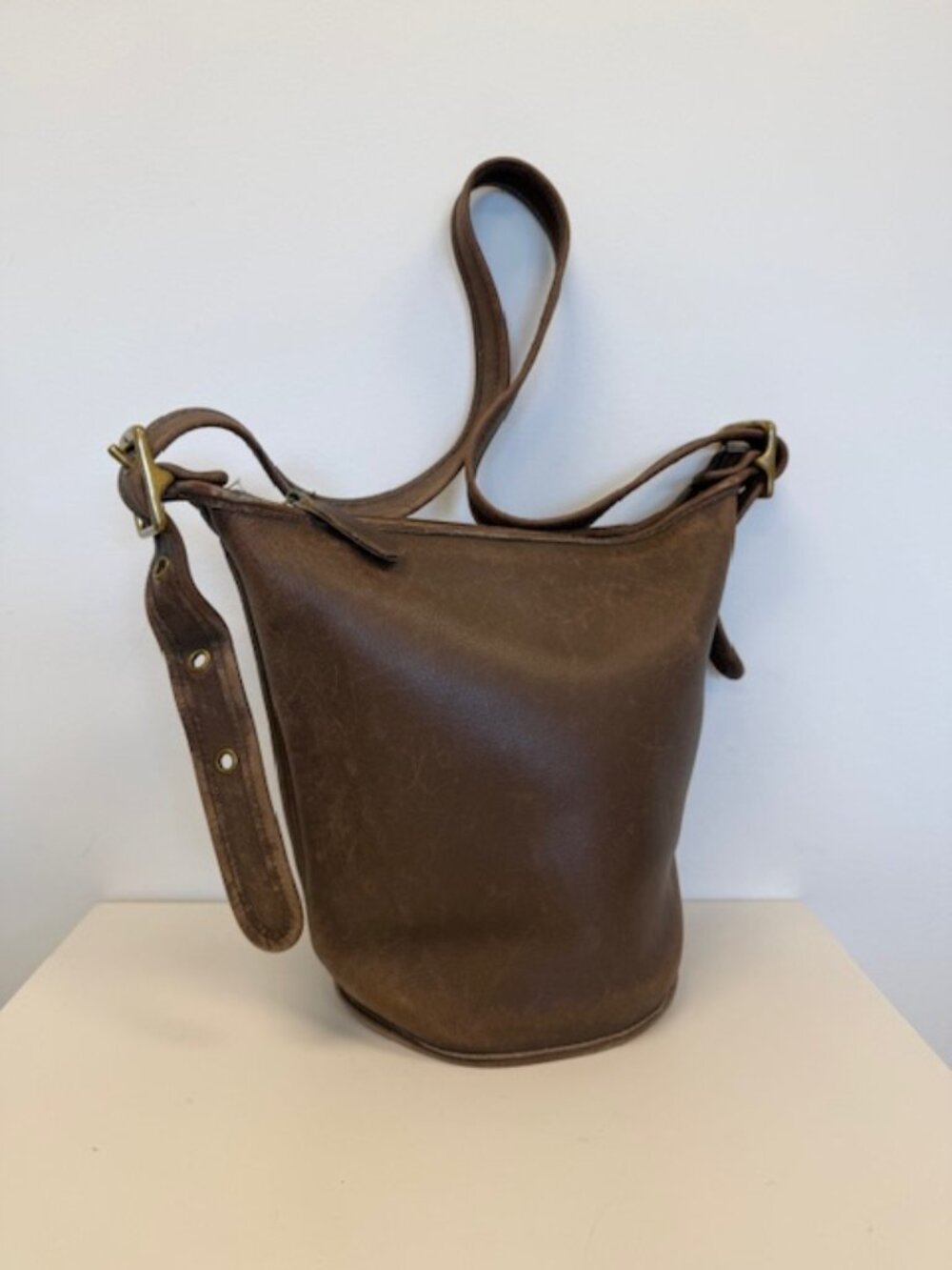 vintage hobo bag brown #9953 leather bag